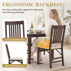 EOP Folding Dining Chairs Set of 2, Wooden Foldable Dining Room Chairs for Kitchen & Small Spaces, Mid Century Modern Upholstered Kitchen chairs, No Assembly Required, Beige