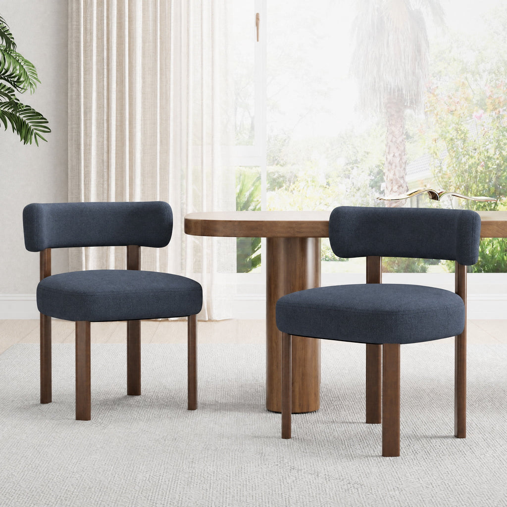 Upholstered Dining Chairs, Mid Century Modern Dining Room Chairs, Farm ...