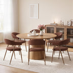 EOP Modern Linen Fabric Dining Chairs Set of 2, Upholstered Kitchen Chair with Metal Leg for Dining Room Restaurant