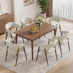 EOP Modern Linen Fabric Dining Chairs Set of 2, Upholstered Kitchen Chair with Metal Leg for Dining Room Restaurant