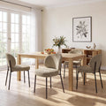 EOP Upholstered Dining Chairs Set of 4, Mid-Century Modern Dining Room Chairs with Curved Backrest and Metal Legs, Chair Kitchen for Dining Room, Camel