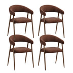 EOP Modern Linen Fabric Dining Chairs Set of 2, Upholstered Kitchen Chair with Metal Leg for Dining Room Restaurant