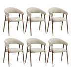 EOP Modern Linen Fabric Dining Chairs Set of 2, Upholstered Kitchen Chair with Metal Leg for Dining Room Restaurant