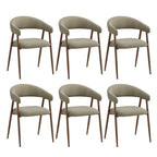 EOP Modern Linen Fabric Dining Chairs Set of 2, Upholstered Kitchen Chair with Metal Leg for Dining Room Restaurant