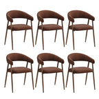 EOP Modern Linen Fabric Dining Chairs Set of 2, Upholstered Kitchen Chair with Metal Leg for Dining Room Restaurant