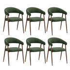 EOP Modern Linen Fabric Dining Chairs Set of 2, Upholstered Kitchen Chair with Metal Leg for Dining Room Restaurant